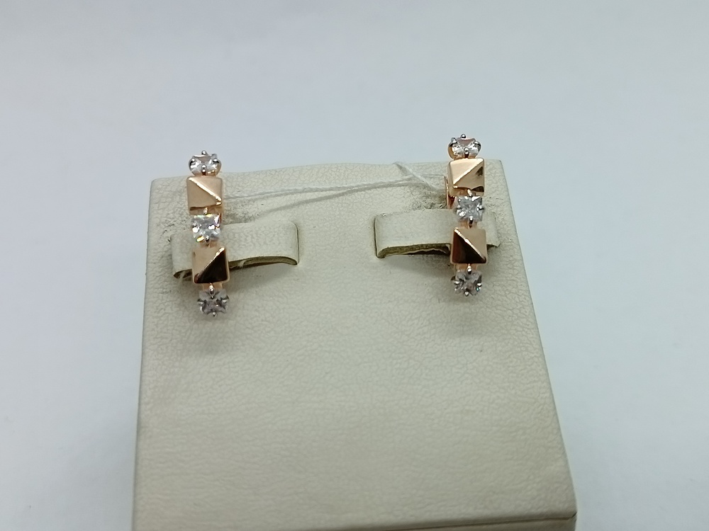 СЕРЬГИ С КАМНЯМИ (Au 585)