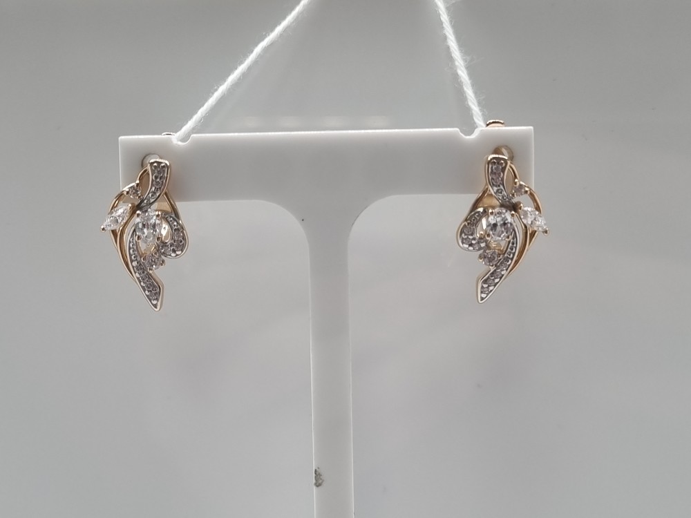 СЕРЬГИ С КАМНЯМИ (Au 585)