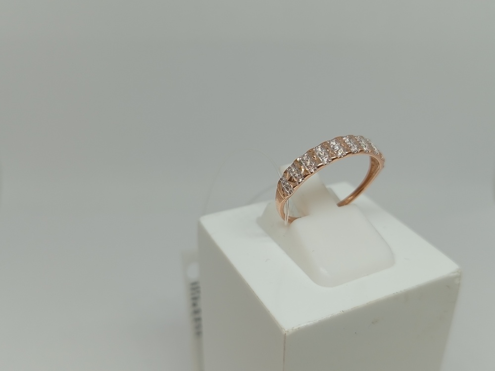 КОЛЬЦО С КАМНЯМИ (Au 585)