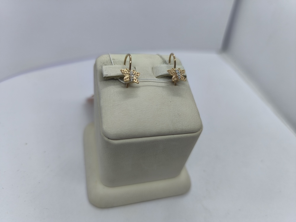 СЕРЬГИ С КАМНЯМИ (Au 585)