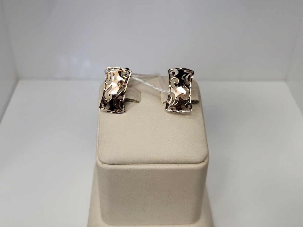 СБКМ585 СЕРЬГИ БЕЗ КАМНЯ (Au 585)