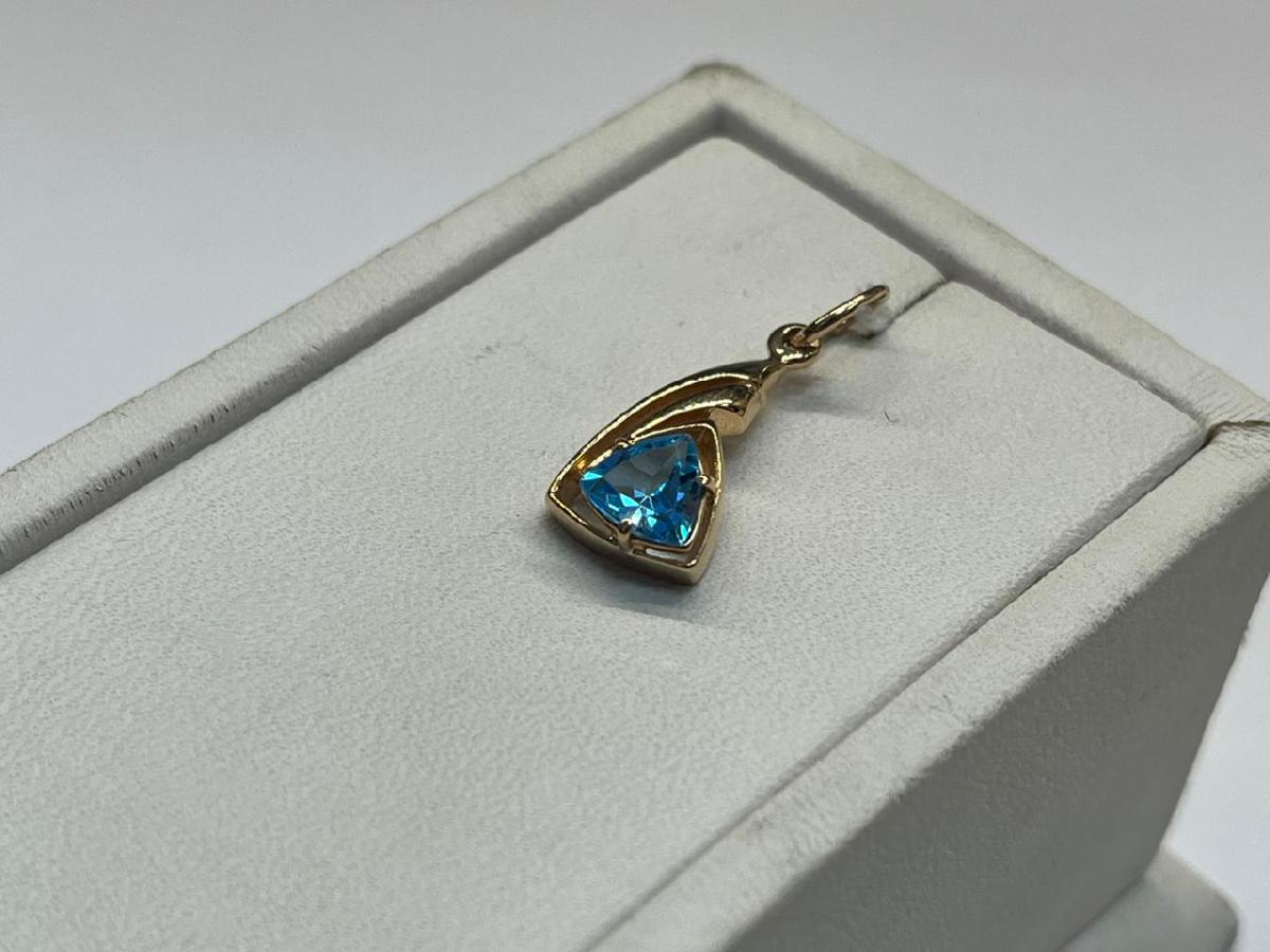 ПОДКМ585 ПОДВЕСКА С КАМНЕМ (Au 585)