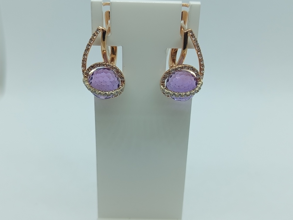 СЕРЬГИ С КАМНЯМИ (Au 585)