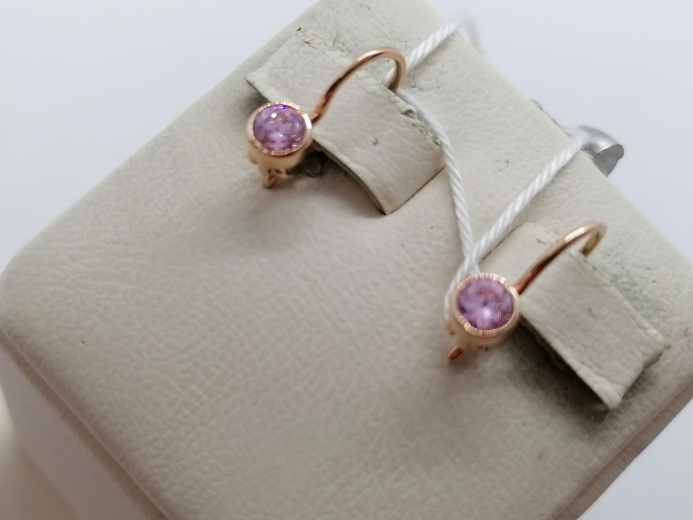 СЕРЬГИ С КАМНЕМ (Au 585)