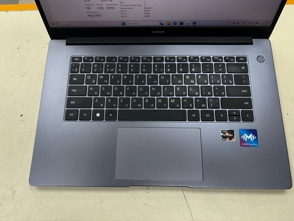 Ноутбук Honor BMH-WDQ9HN; Ryzen 5 5500U, Radeon Graphics, 8 Гб, 500 Гб, Нет