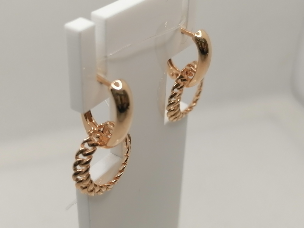 СЕРЬГИ БЕЗ КАМНЯ (Au 585)