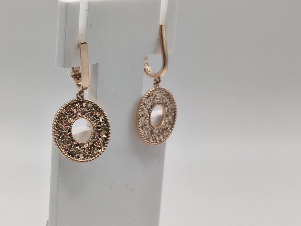 СЕРЬГИ БЕЗ КАМНЯ (Au 585)