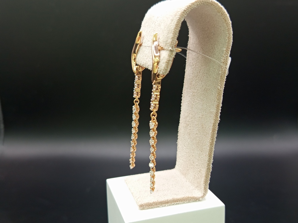 СЕРЬГИ С КАМНЯМИ (Au 585)