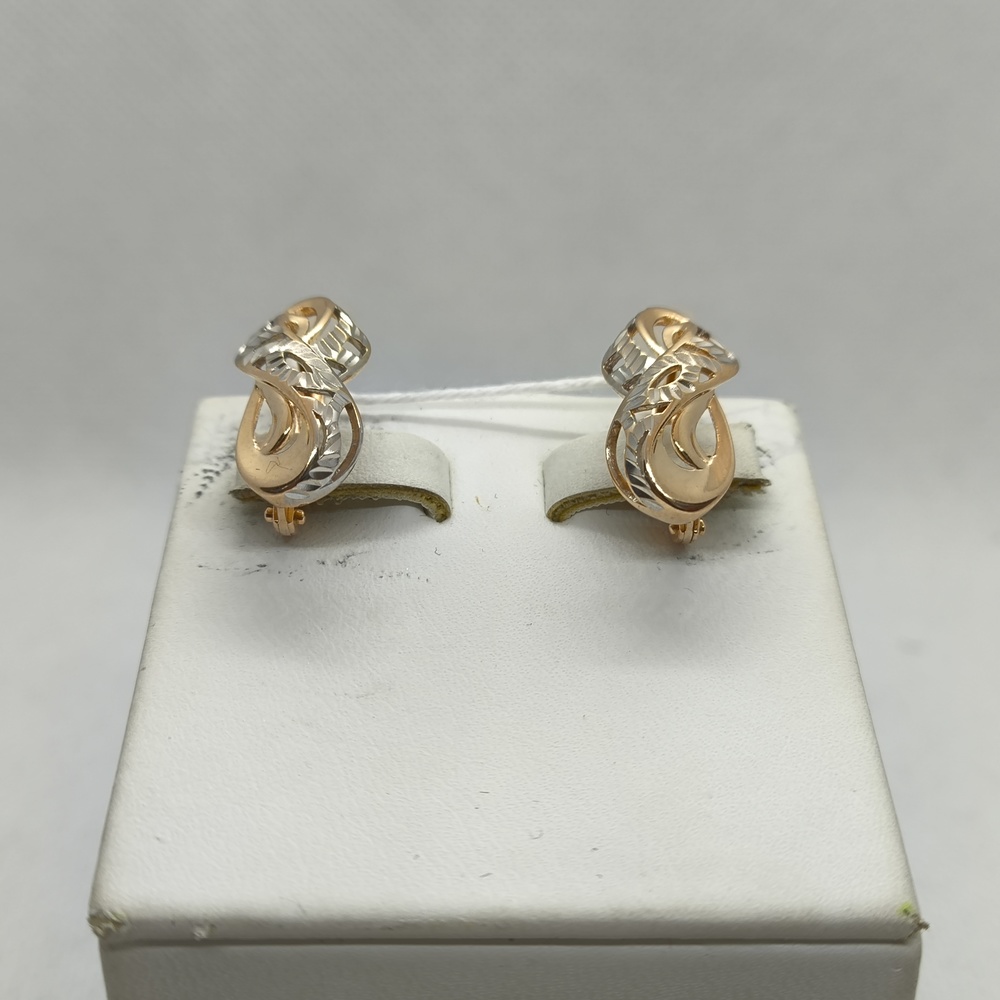 СБКМ585 СЕРЬГИ БЕЗ КАМНЯ (Au 585)