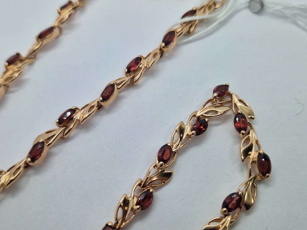 КОЛЬЕ С КАМНЯМИ Au 585