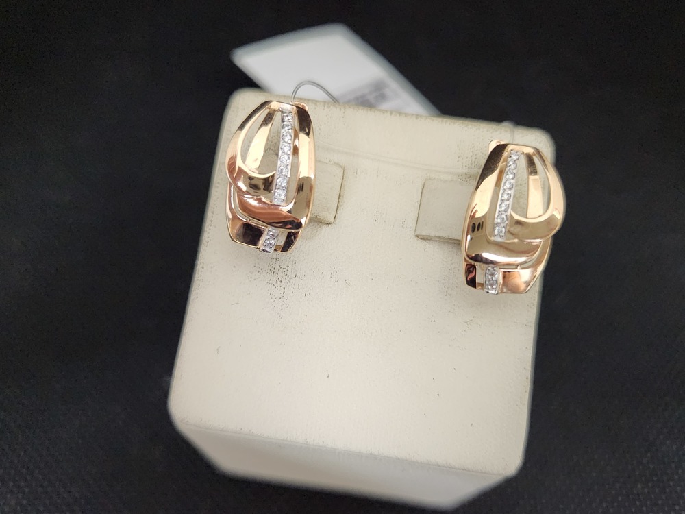 СЕРЬГИ С КАМНЯМИ (Au 585)