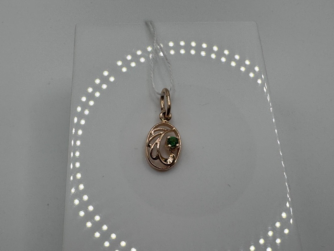 ПОДКМ585 ПОДВЕСКА С КАМНЕМ (Au 585)