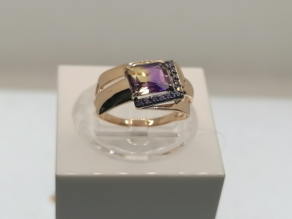 КОЛЬЦО АМЕТРИН (Au 585)