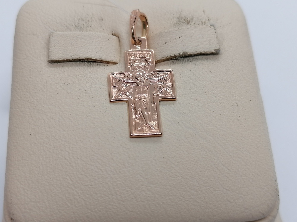 ПОДВЕСКА КРЕСТ без камня (Au 585)