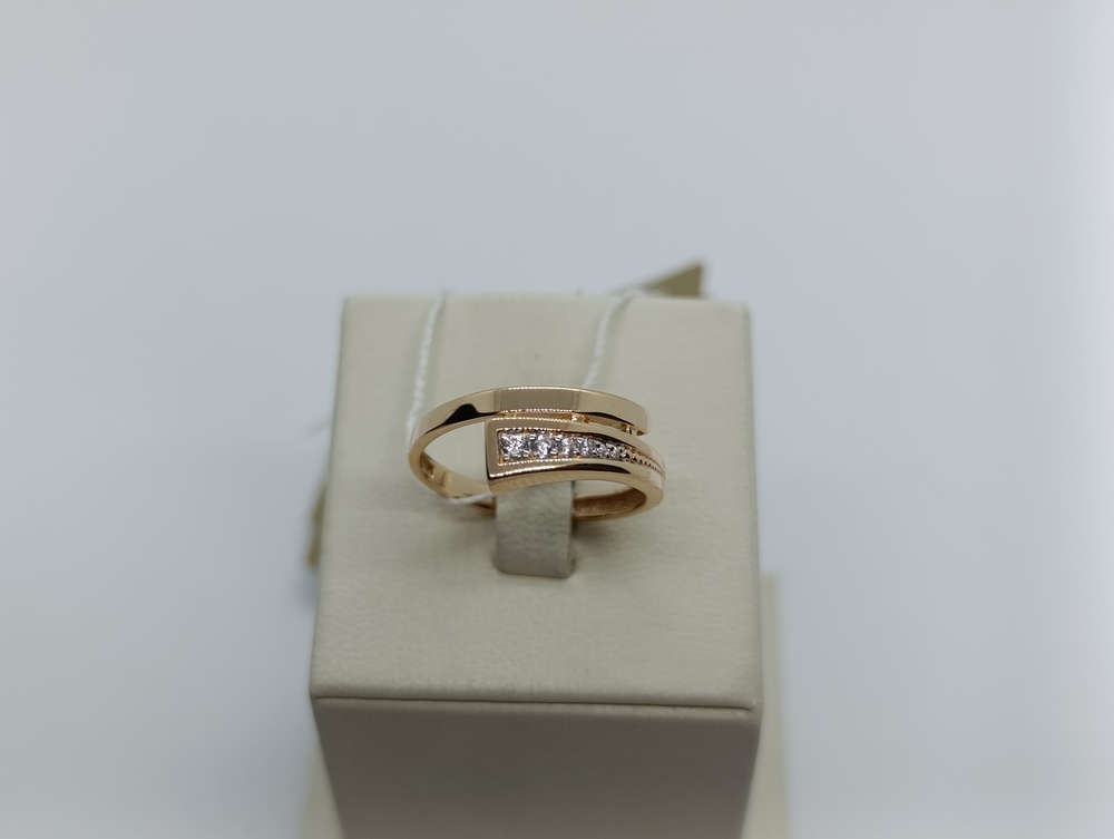 КОЛЬЦО С КАМНЯМИ (Au 585)