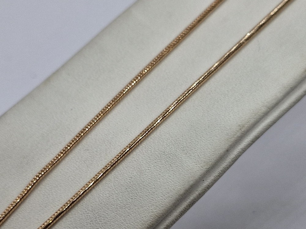 ЦЕПЬ ПОЛНОВЕСНАЯ Жгут(снейк) (Au 585)