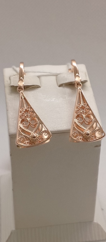 СЕРЬГИ БЕЗ КАМНЯ (Au 585)