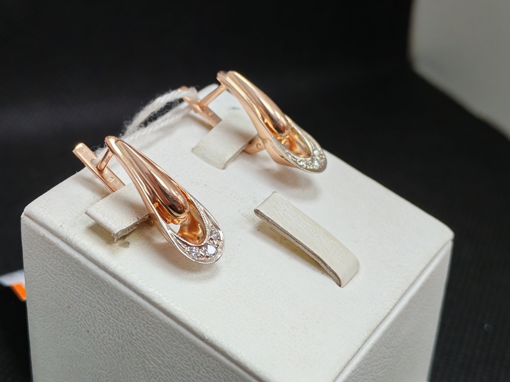 СЕРЬГИ БРИЛЛИАНТ (Au 585)