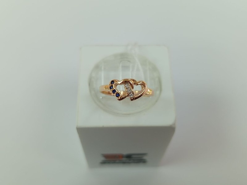 КОЛЬЦО С КАМНЯМИ (Au 585)