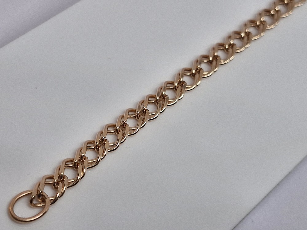 БРАСЛЕТ ПУСТОТЕЛЫЙ Ромб двойной (Au 585)