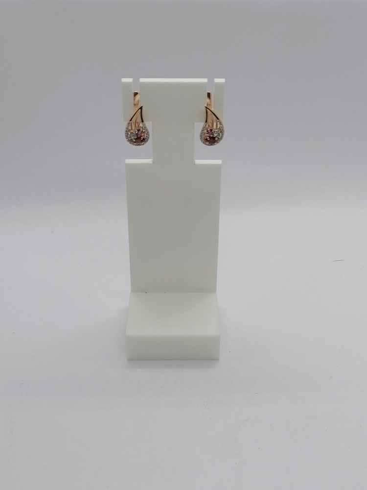 СКМИ585 СЕРЬГИ С КАМНЯМИ (Au 585)