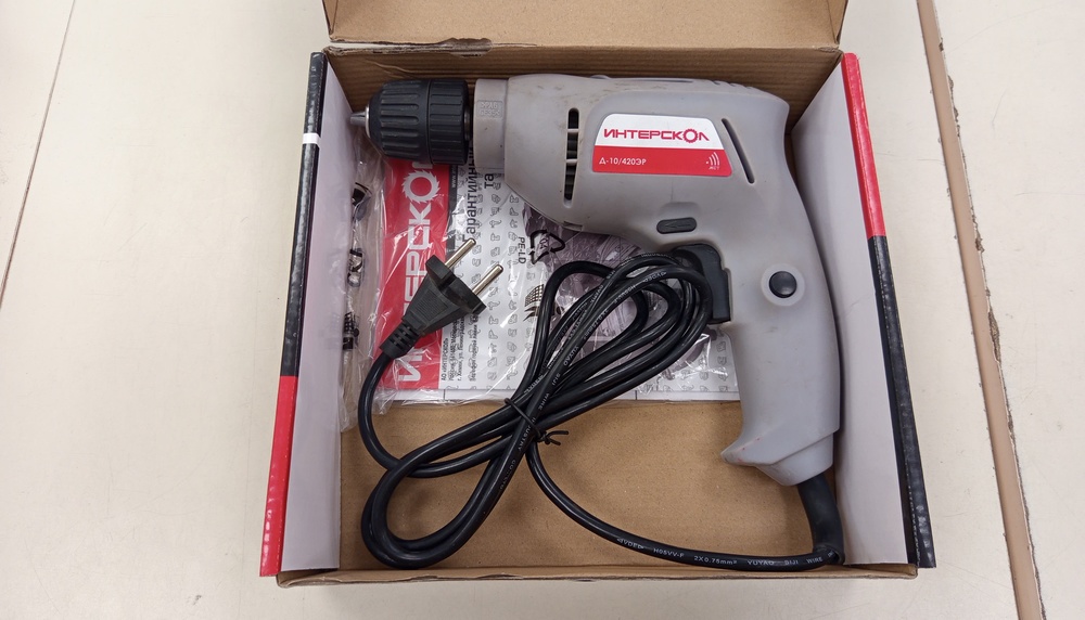 Дрель-безударная Интерскол Д-10/420ЭР