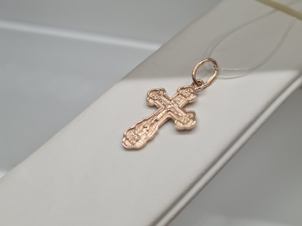 03-0084 ПОДВЕСКА КРЕСТ без камня (Au 585)