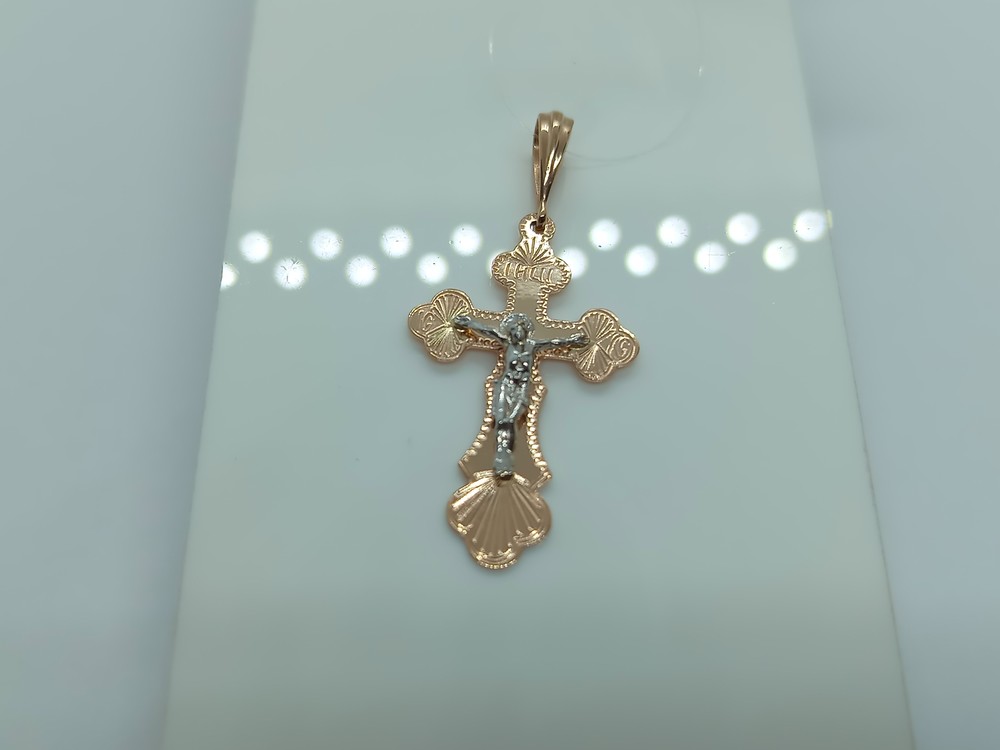 ПОДВЕСКА КРЕСТ (Au 585)
