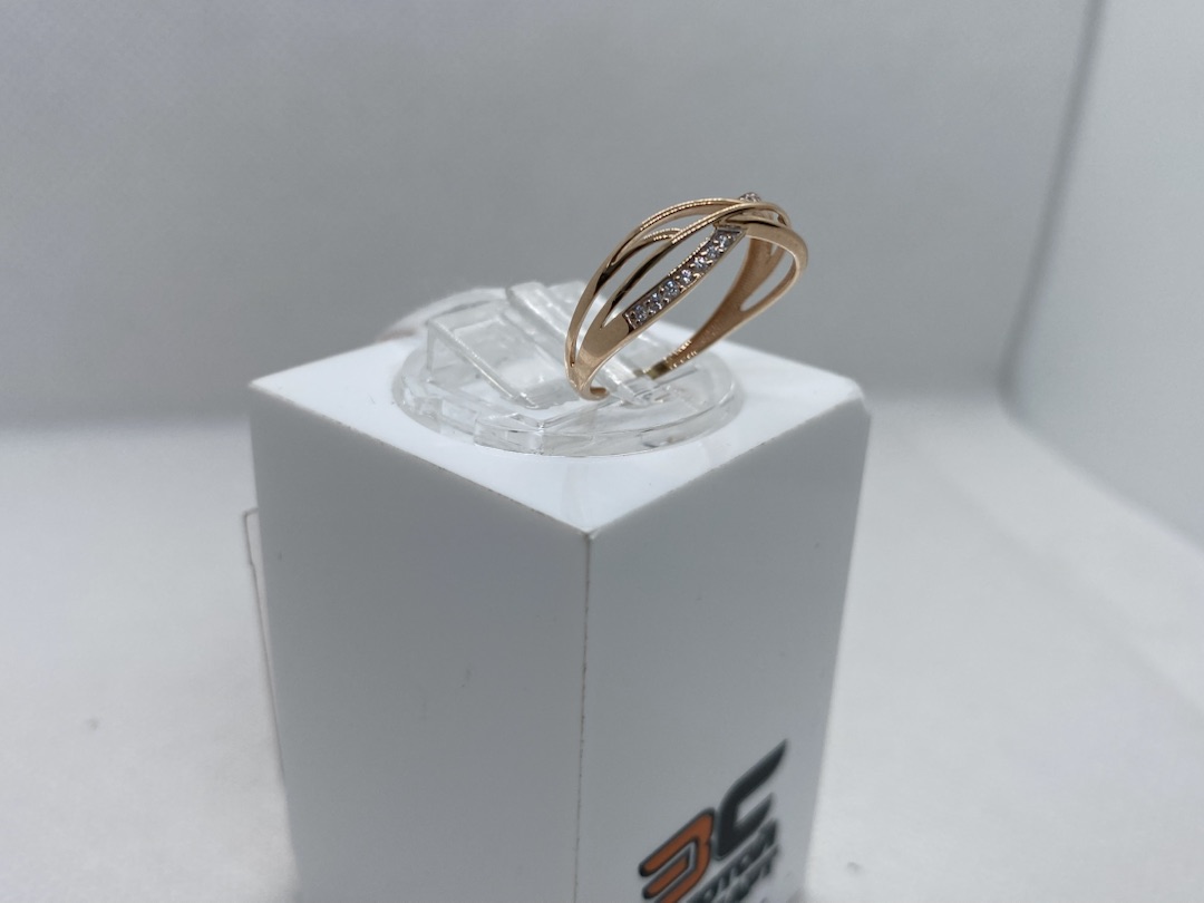 КОЛКМИ585 КОЛЬЦО С КАМНЯМИ (Au 585)