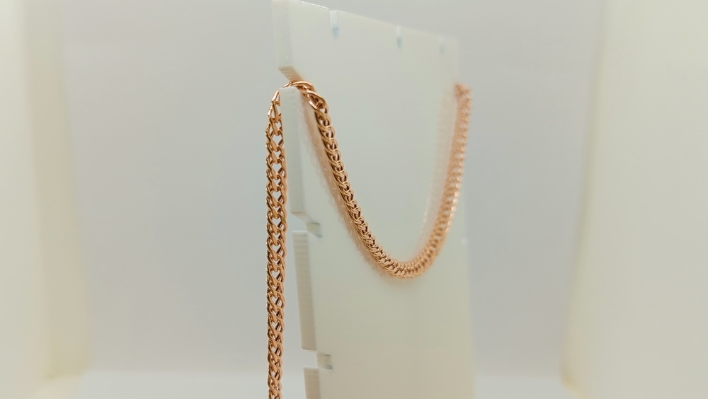 ЦЕПЬ ПУСТОТЕЛАЯ Ромб двойной (Au 585)