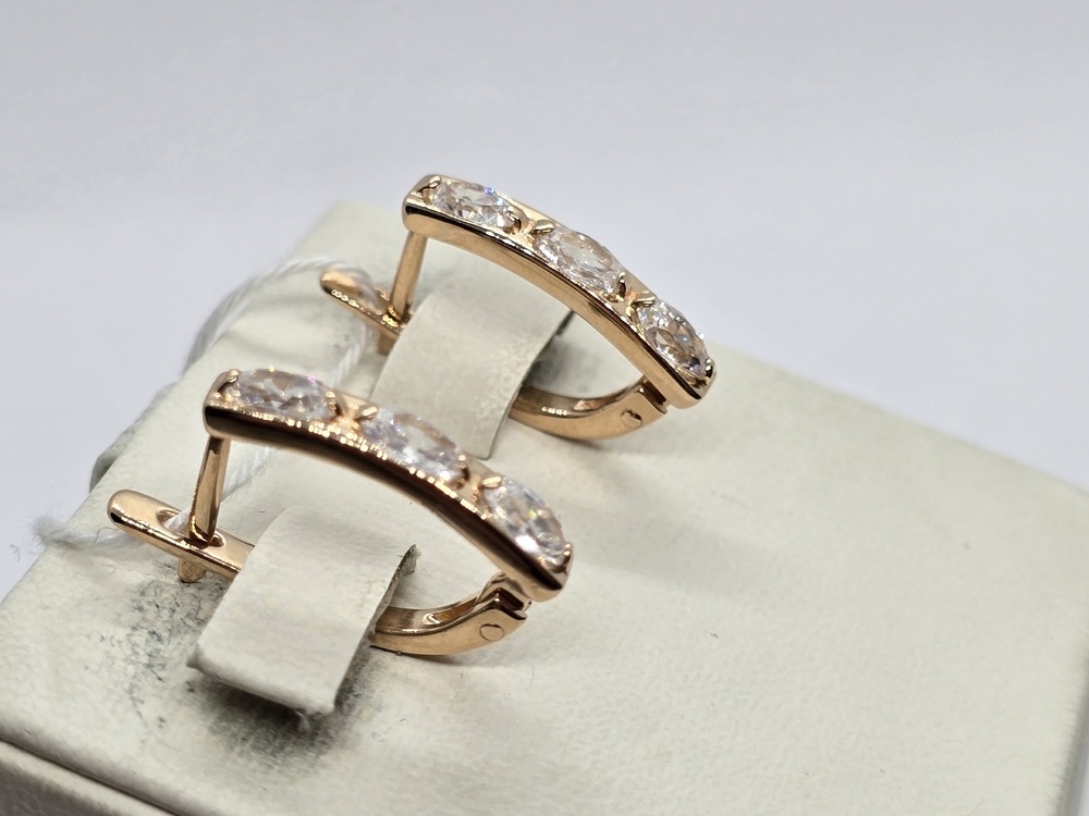 СЕРЬГИ С КАМНЯМИ (Au 585)