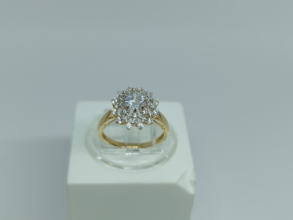 КОЛКМИ585 КОЛЬЦО С КАМНЯМИ (Au 585)