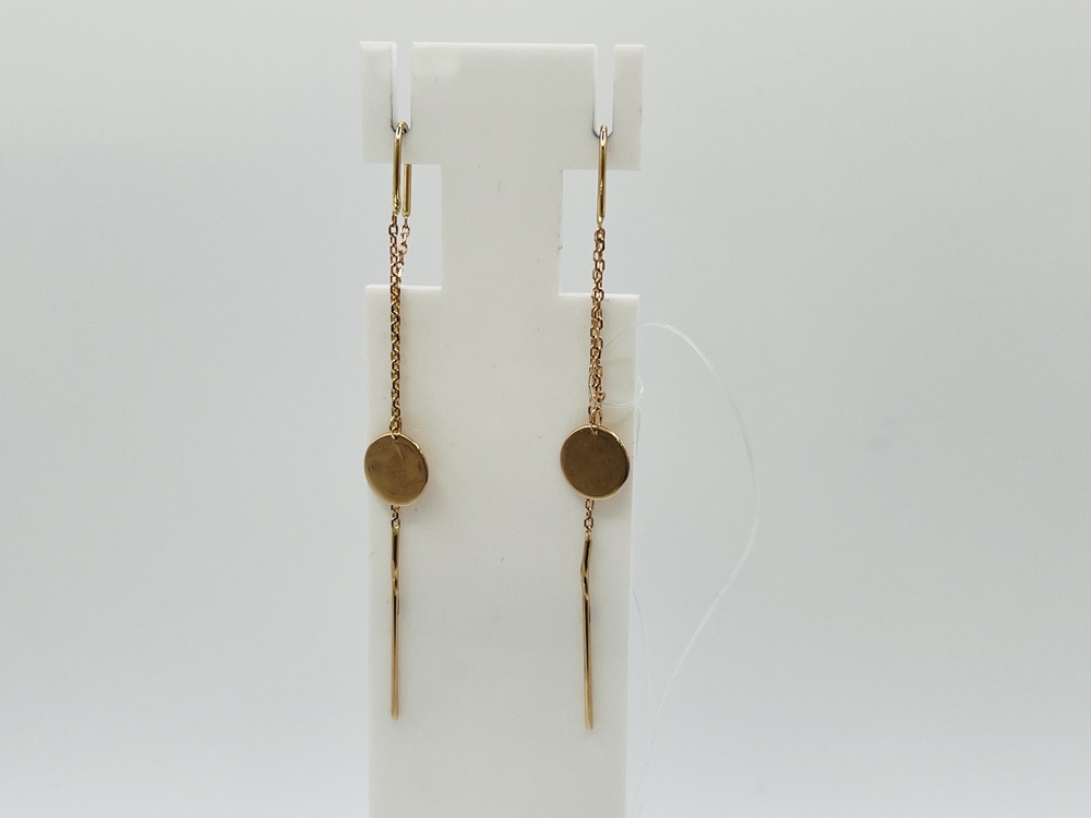 СЕРЬГИ ПРОДЕВКИ без камня (Au 585)