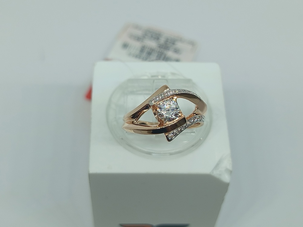 КОЛЬЦО С КАМНЯМИ (Au 585)