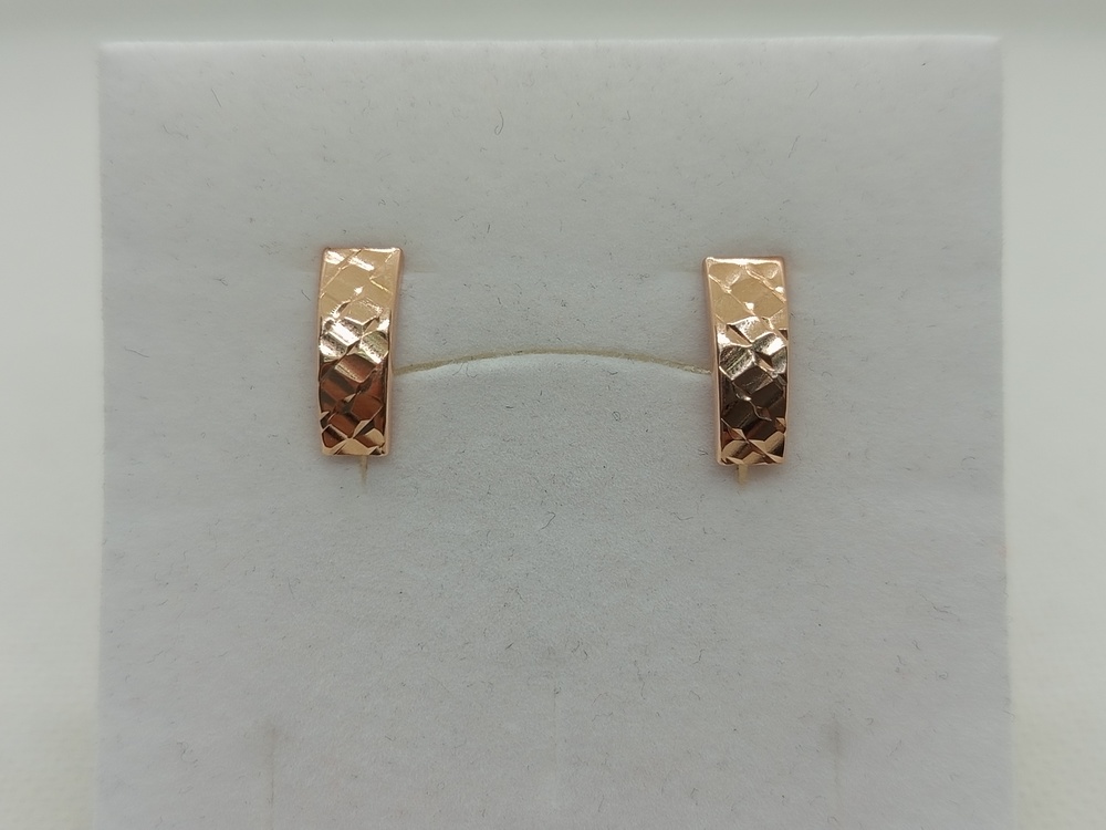 СБКМ585 СЕРЬГИ БЕЗ КАМНЯ (Au 585)