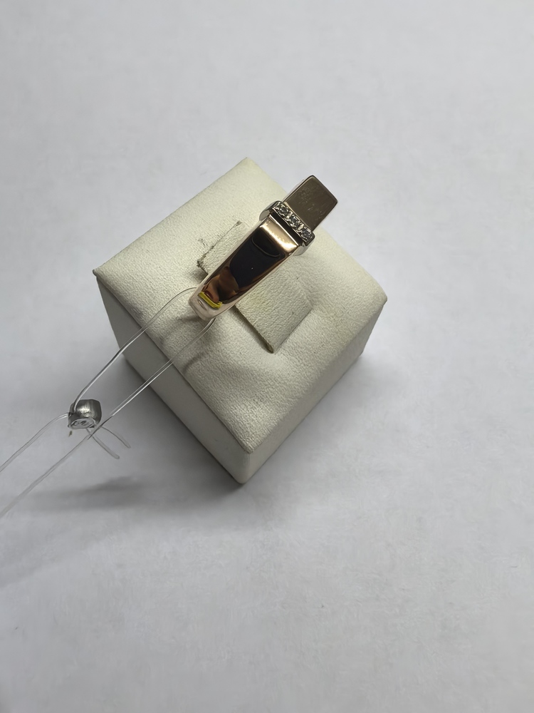 КОЛЬЦО ПЕЧАТКА с камнями (Au 585)