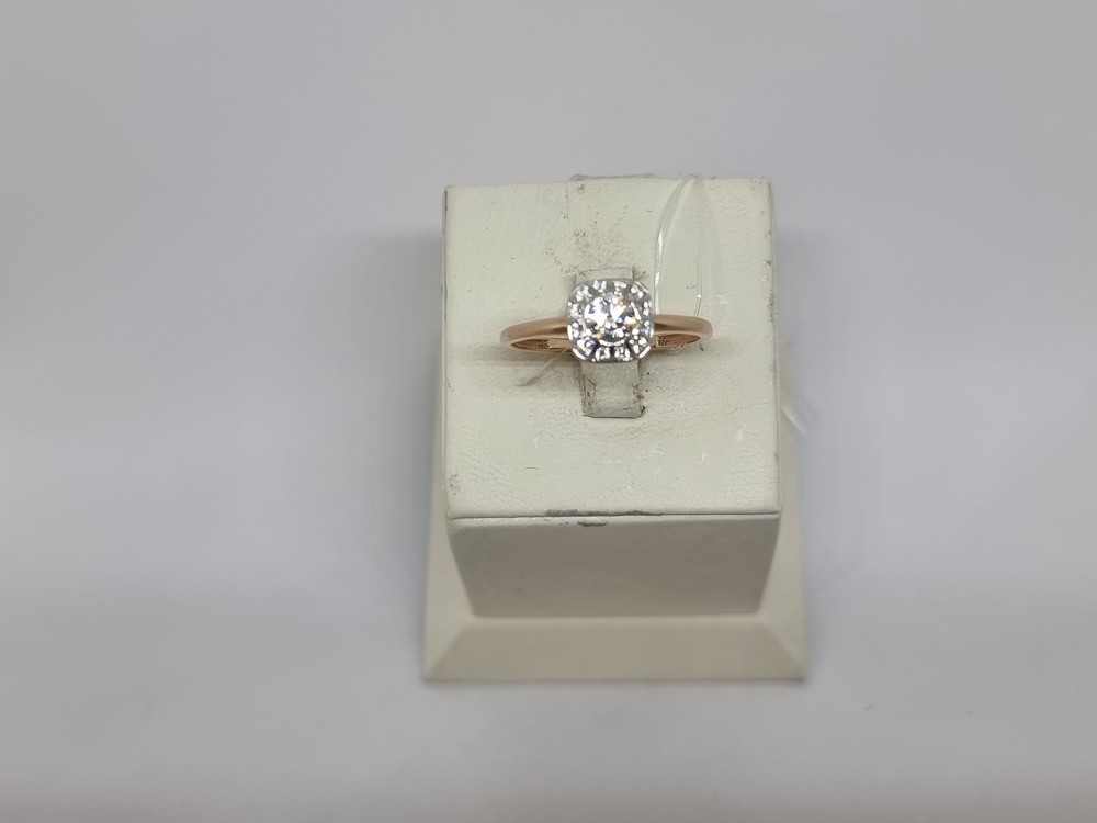 КОЛЬЦО С КАМНЯМИ (Au 585)