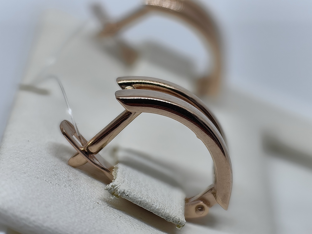 СЕРЬГИ БЕЗ КАМНЯ (Au 585)