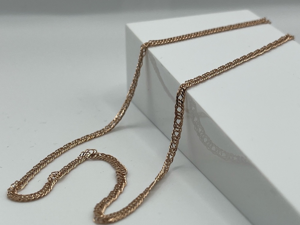 ЦЛР3585 ЦЕПЬ ПОЛНОВЕСНАЯ Ромб тройной (Au 585)