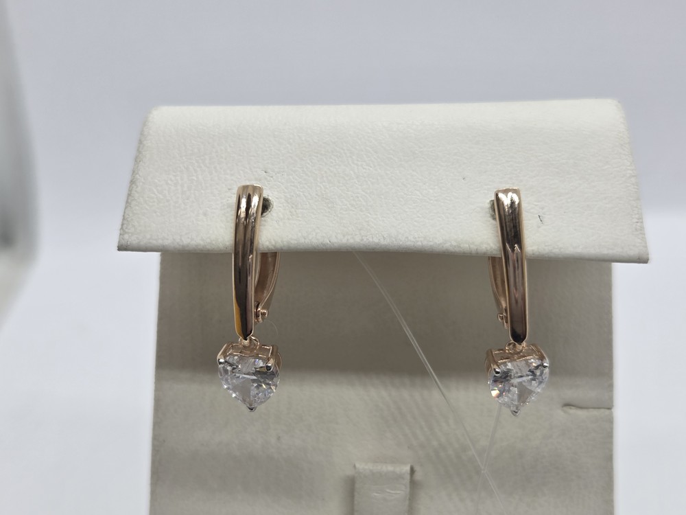 СЕРЬГИ С КАМНЕМ (Au 585)