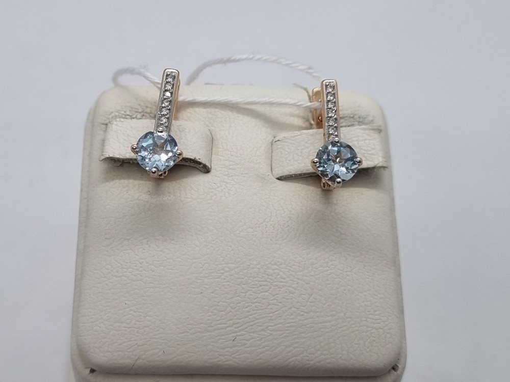 СЕРЬГИ С КАМНЯМИ (Au 585)