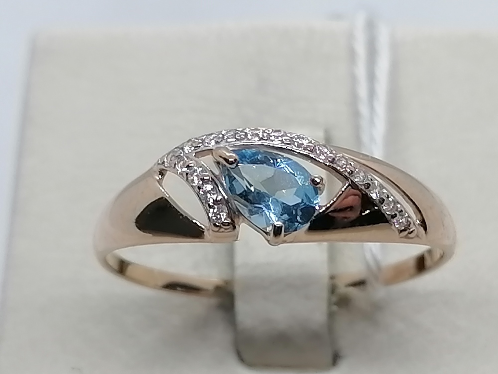 КОЛКМИ585 КОЛЬЦО С КАМНЯМИ (Au 585)