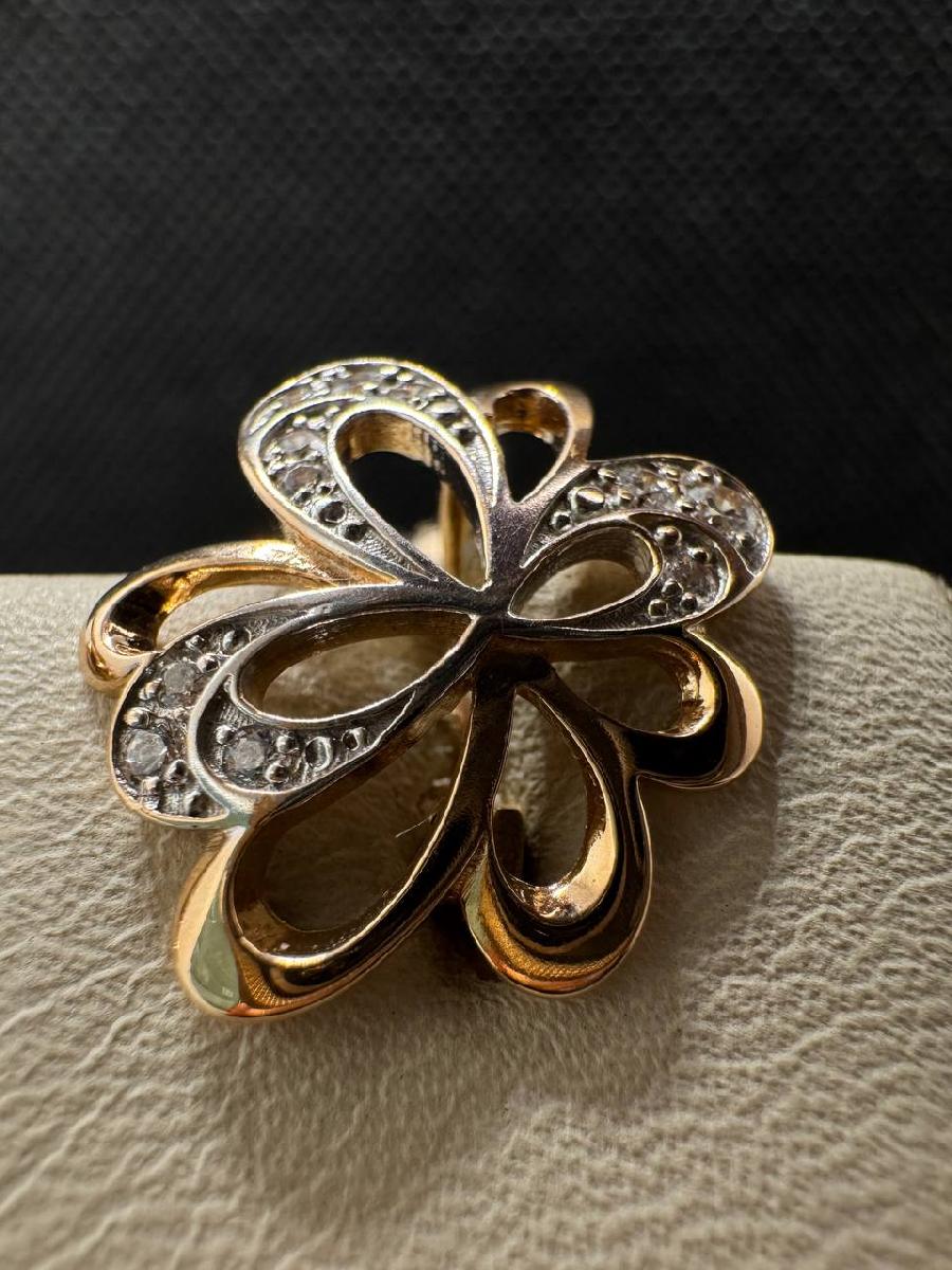 СКМИ585 СЕРЬГИ С КАМНЯМИ (Au 585)