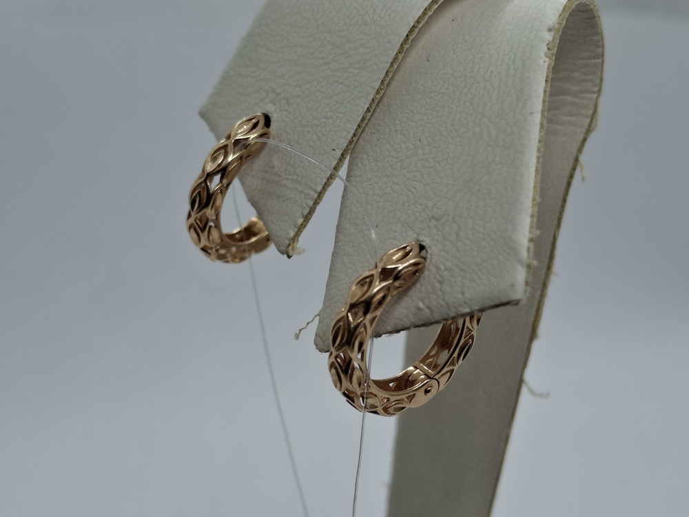 СЕРЬГИ БЕЗ КАМНЯ (Au 585)