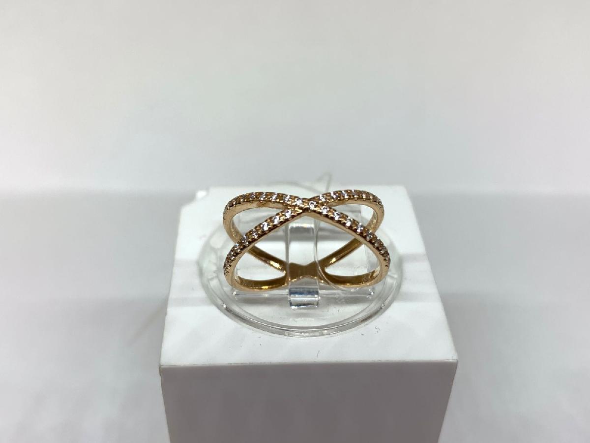 КОЛЬЦО С КАМНЯМИ (Au 585)