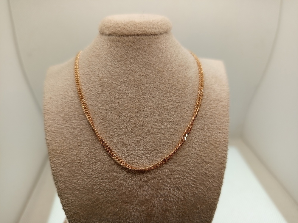 ЦЕПЬ ПОЛНОВЕСНАЯ Ромб двойной (Au 585)