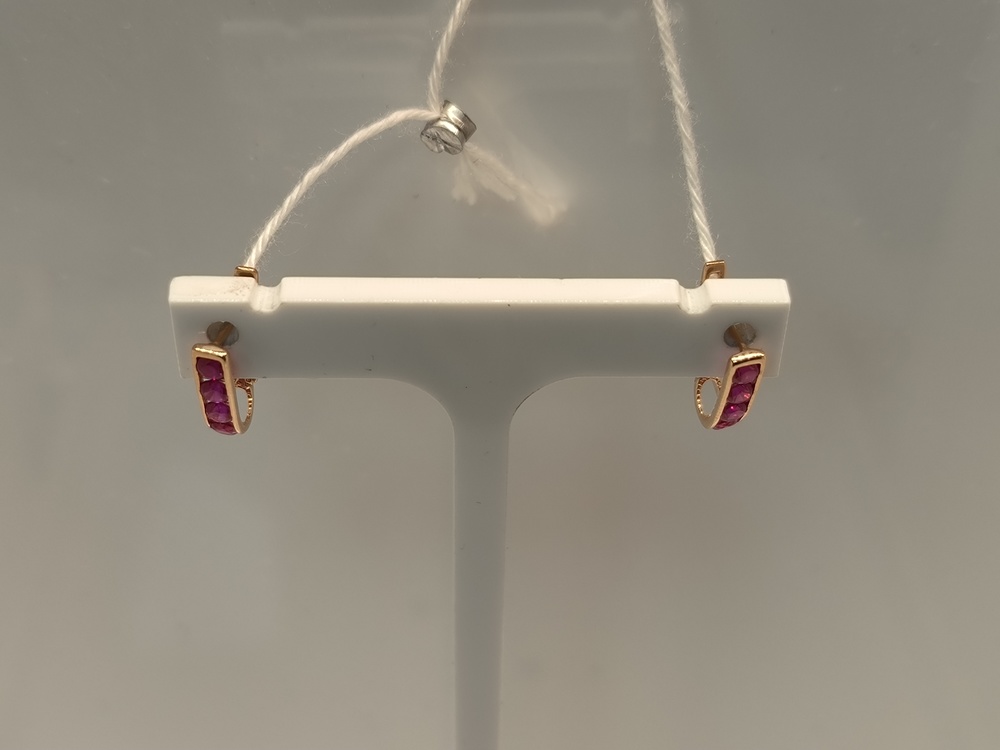 СЕРЬГИ С КАМНЯМИ (Au 585)