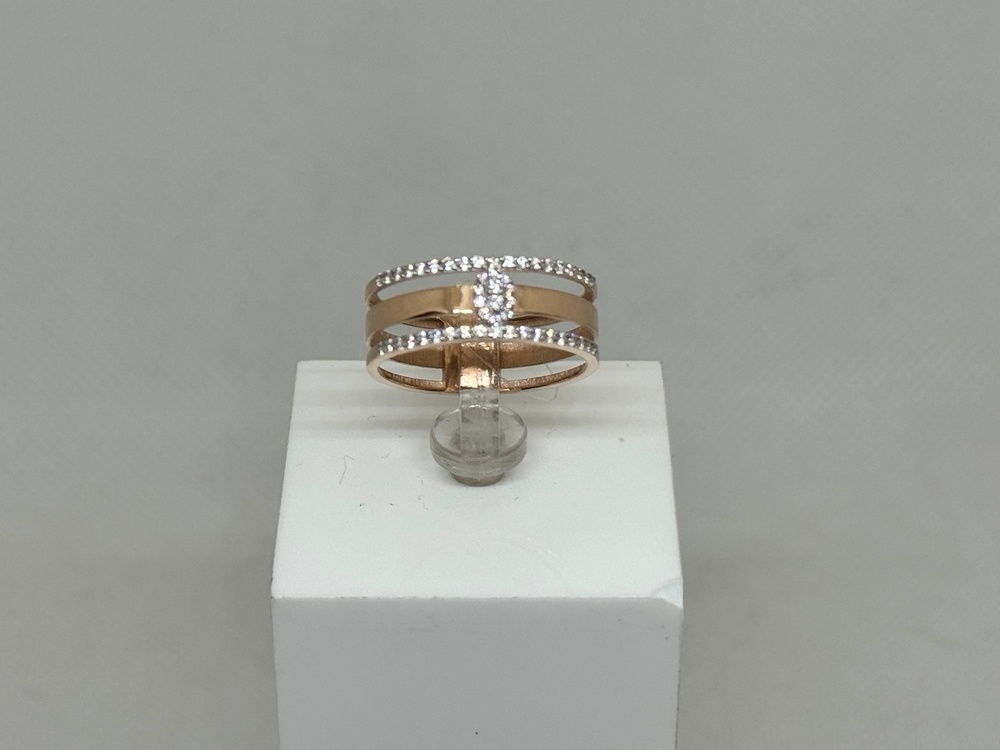 КОЛЬЦО С КАМНЯМИ (Au 585)