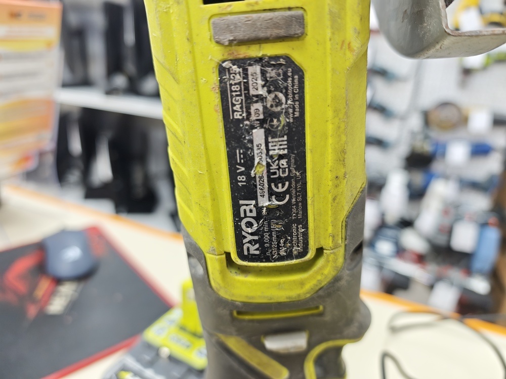 Угловая шлифмашина Ryobi ONE+ RAG18125