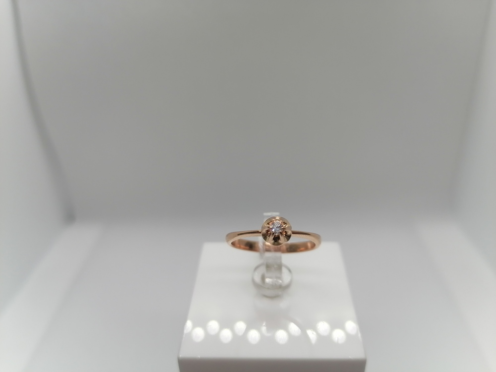 КОЛКМ585 КОЛЬЦО С КАМНЕМ (Au 585)